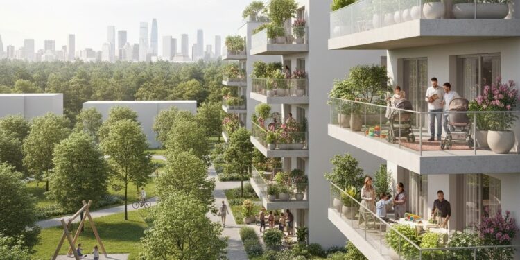 מגורים בשכונה ירוקה